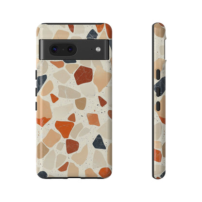 Rustic Terrazzo Stone Phone Case for iPhone, Pixel & Samsung