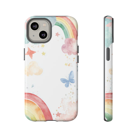 Dreamy Skies & Rainbows Watercolor Phone Case for iPhone, google Pixel & Samsung