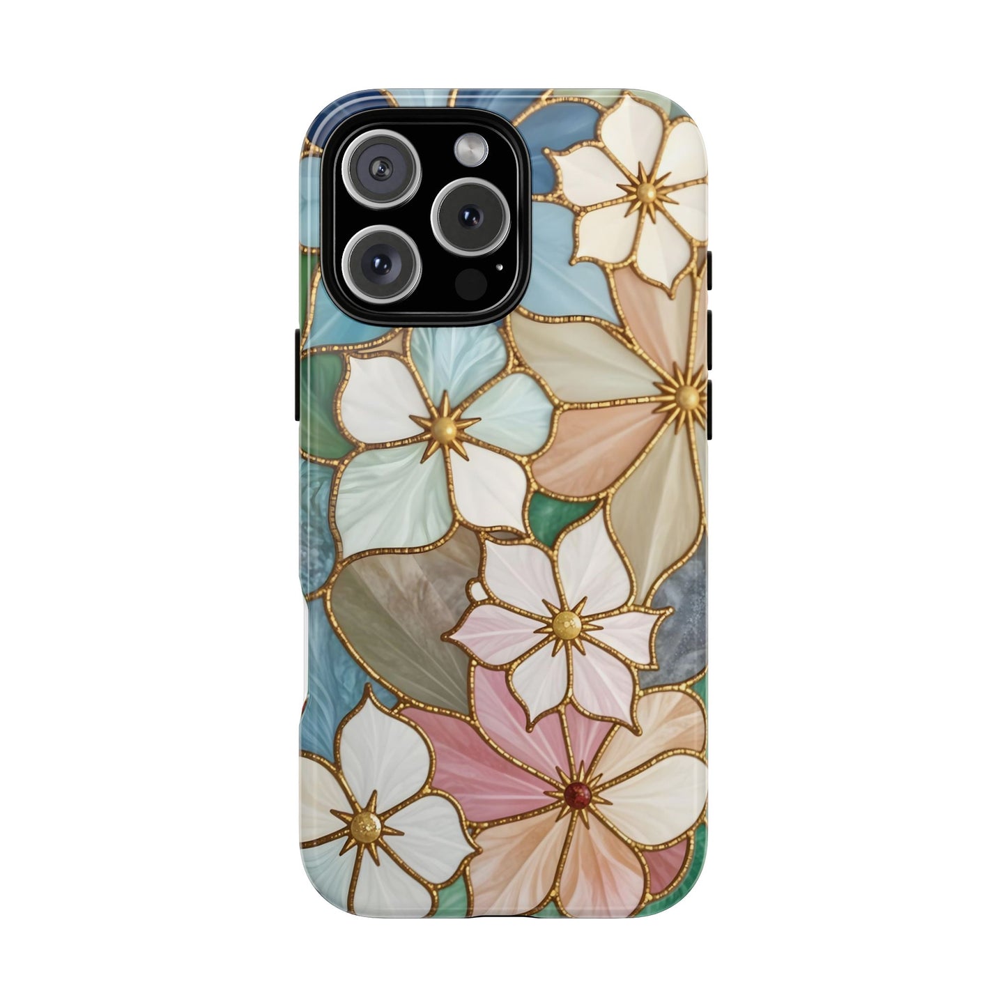 Floral Symphony: Stained Glass Elegance