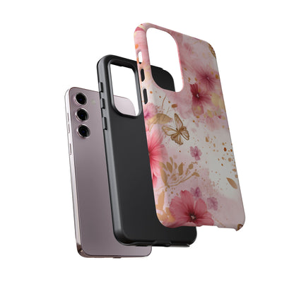 Blush Elegance Floral Mobile Case