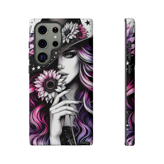 Mystic Bloom – Enchanted Witch & Floral Elegance Mobile Cover