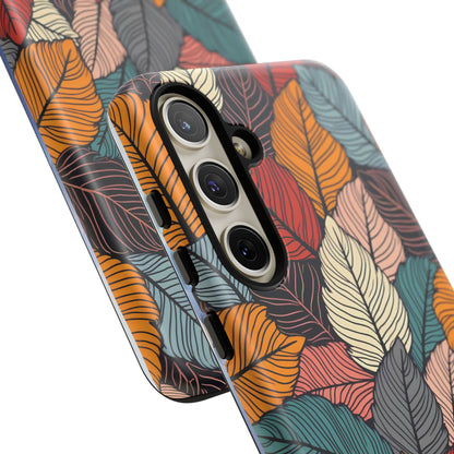Colorful Abstract Leaves Pattern Design