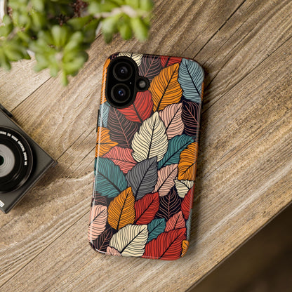 Colorful Abstract Leaves Pattern Design