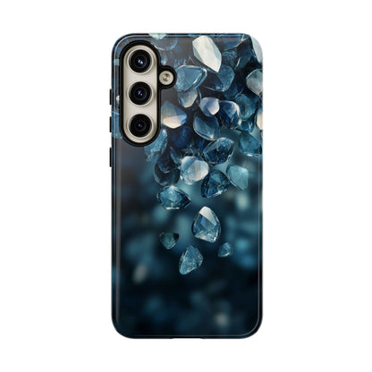 Blue Crystal Aesthetic Phone Case for iPhone, Google Pixel, Samsung