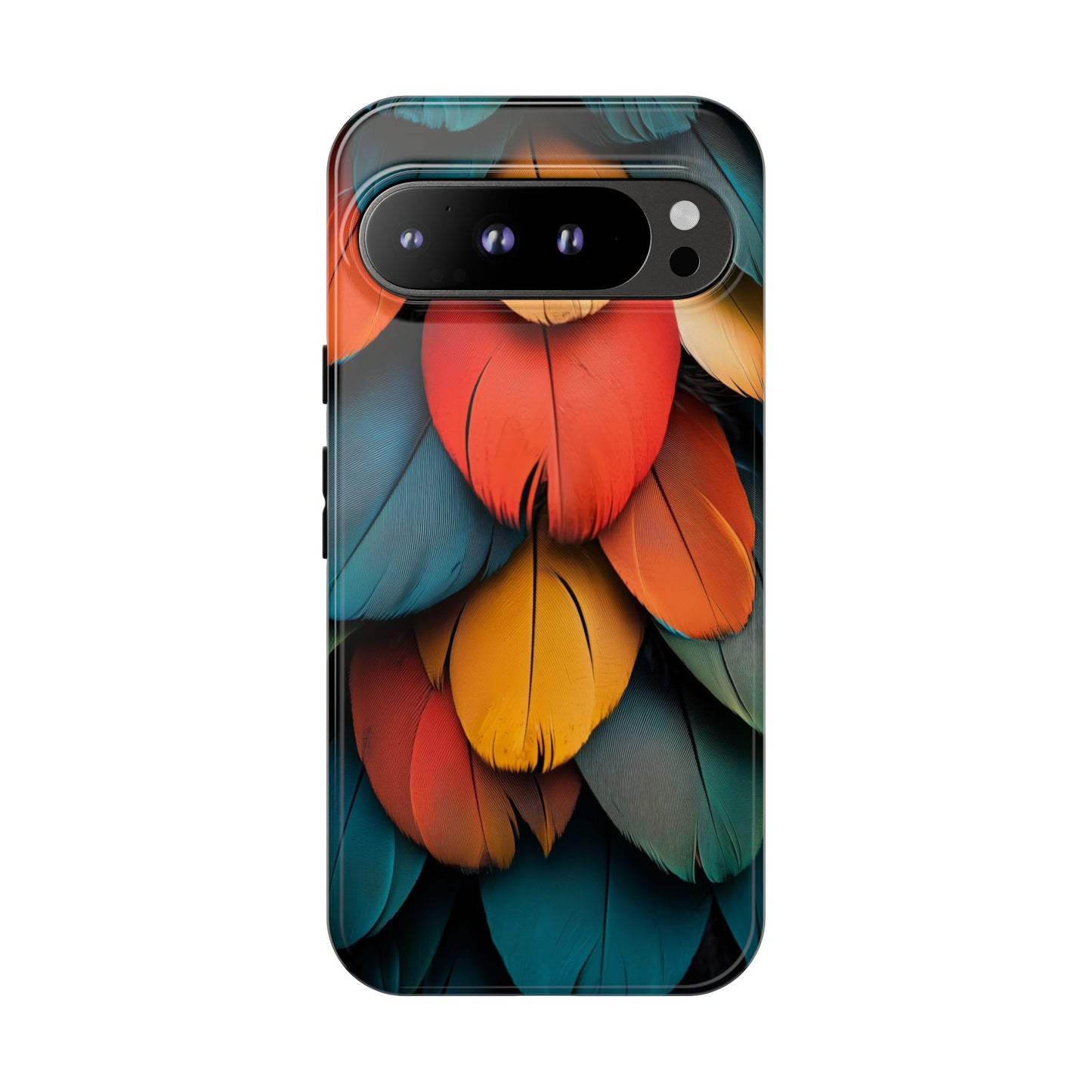 Exotic Macaw Feather Phone Case for iPhone, Samsung & Google Pixel
