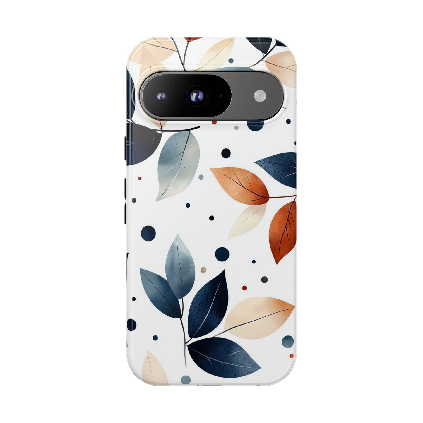 Autumn Breeze Leaf Pattern Phone Case | Elegant Botanical Design for iPhone, Samsung & Google Pixel