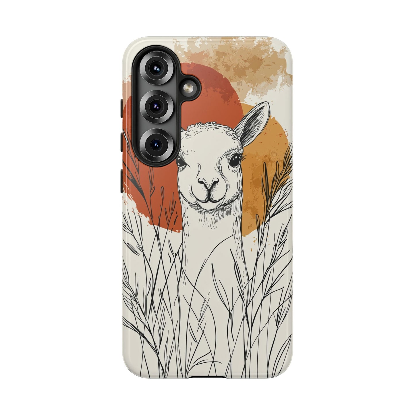 Hello Sunshine: The Llama in the Tall Grass Phone Case for iPhone, Samsung & Pixel