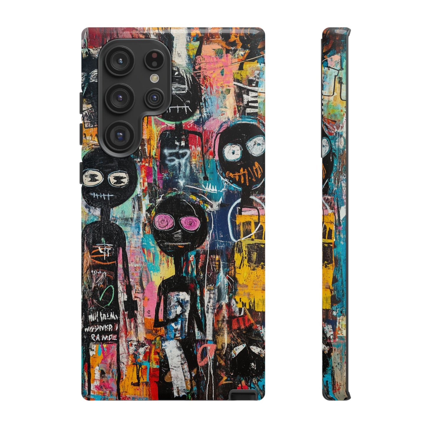 Basquiat Art iPhone Case – Modern Urban Graffiti Design - iPhone, Samsung & Google Pixel Cover - Artistic Painting Case,  Art Lover Gift