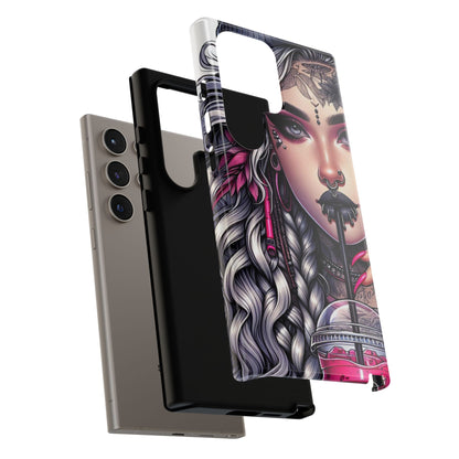Icy Rebel – Silver Dreads & Edgy Street Chic Mobile Cover