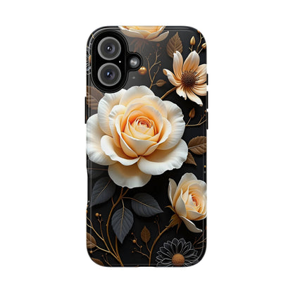 Elegant 3D Floral Design, Botanical Phone Case design for Iphone.