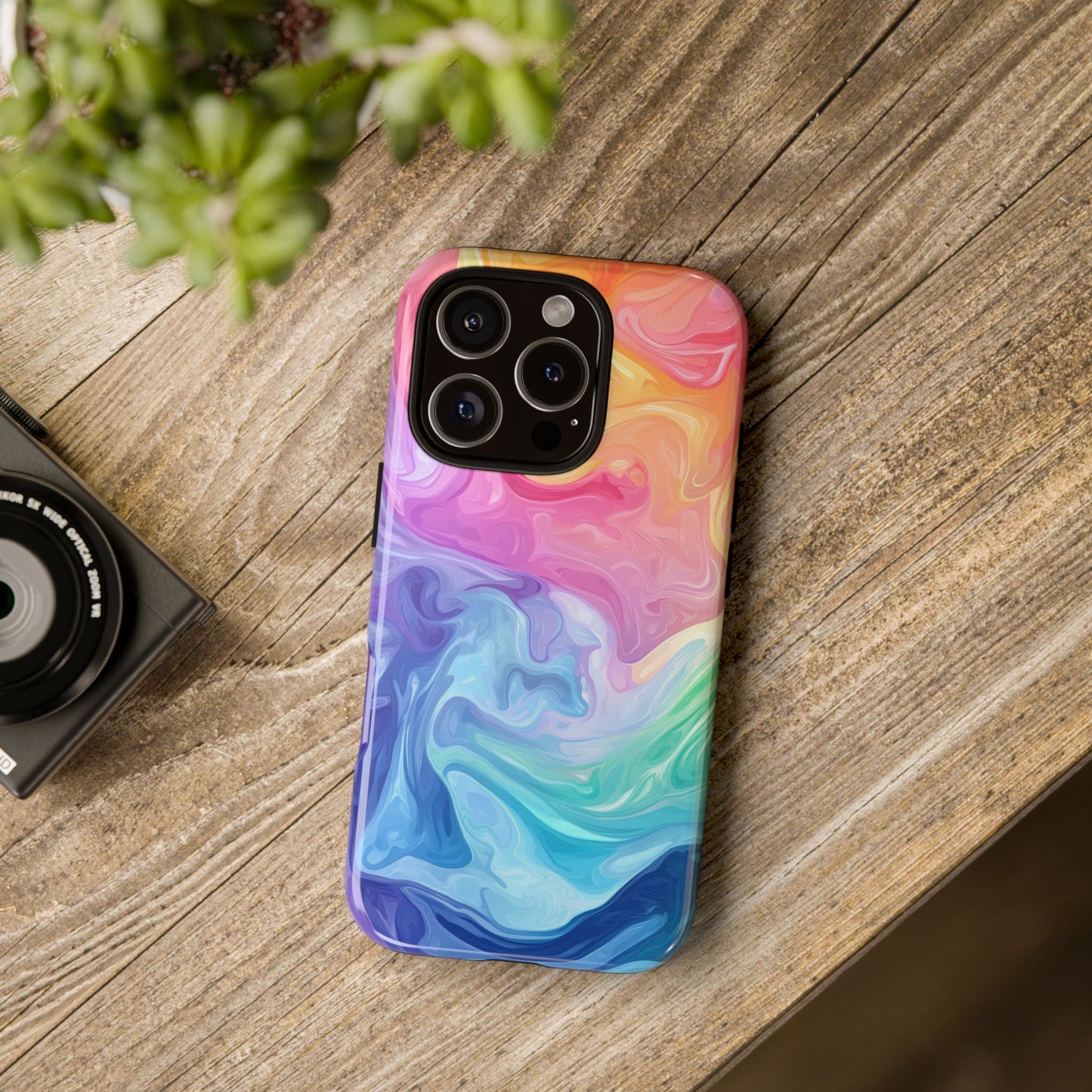 Prism Swirl Watercolor Phone Case for iPhone, google Pixel & Samsung