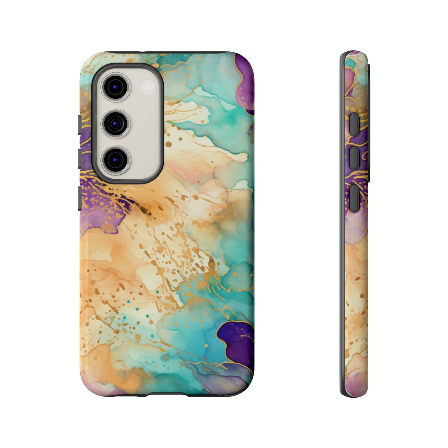 Golden Aura Abstract Watercolor Mobile Case