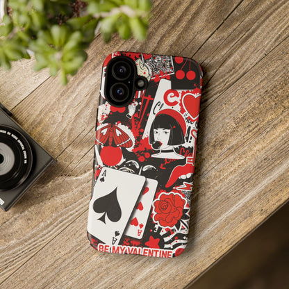 Bold Red & Black Ace Card Phone Case