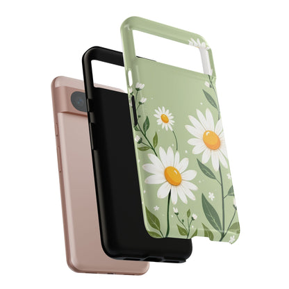 Green Floral Case, Daisy Pattern Design, Iphone Case Design, Perfect Gift For Her