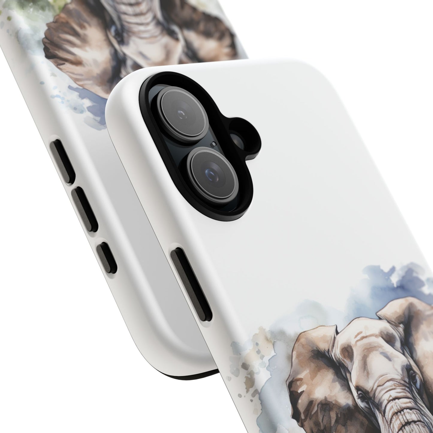 Majestic Watercolor Elephant Mobile Cover – Artistic Wildlife Design
