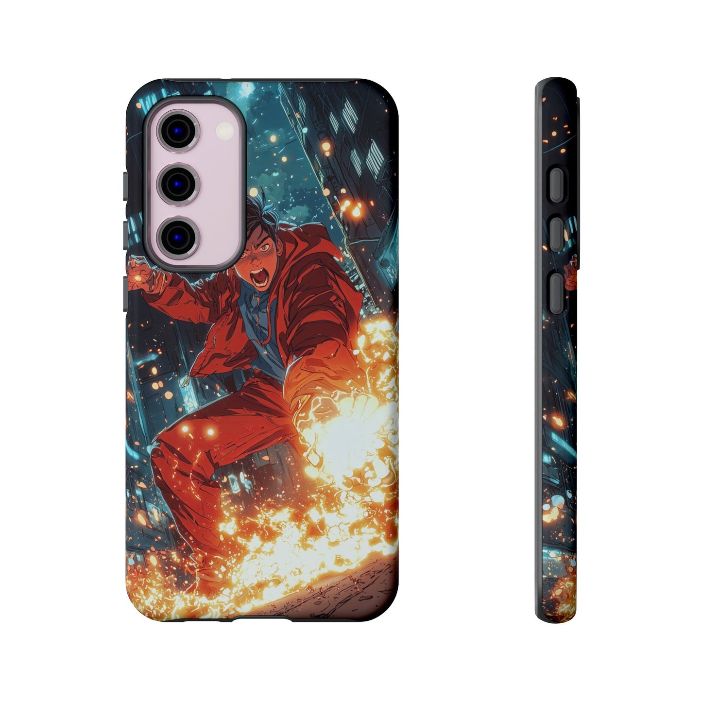 Urban Firestarter | Neon Blaze Hero Phone Case for iPhone, Samsung & Pixel