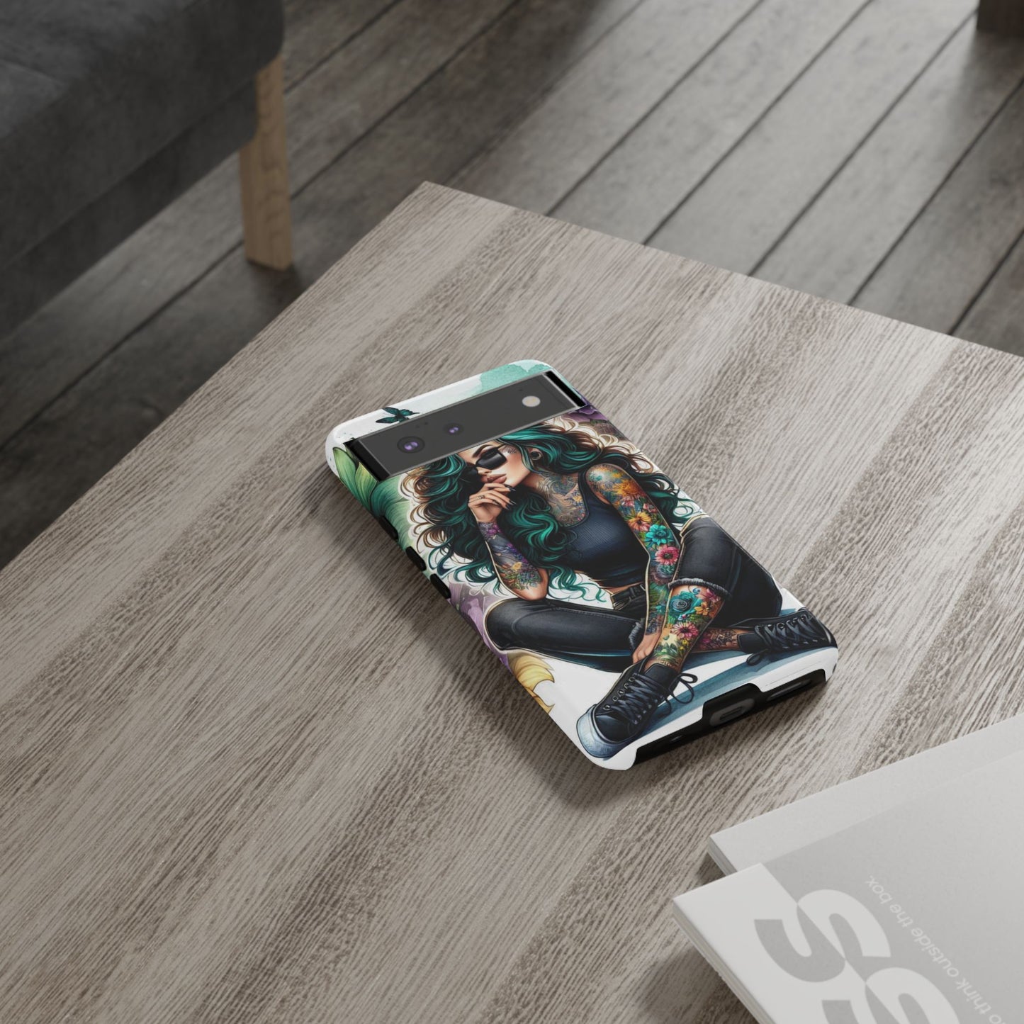 Urban Wildflower – Edgy Tattooed Beauty Mobile Cover