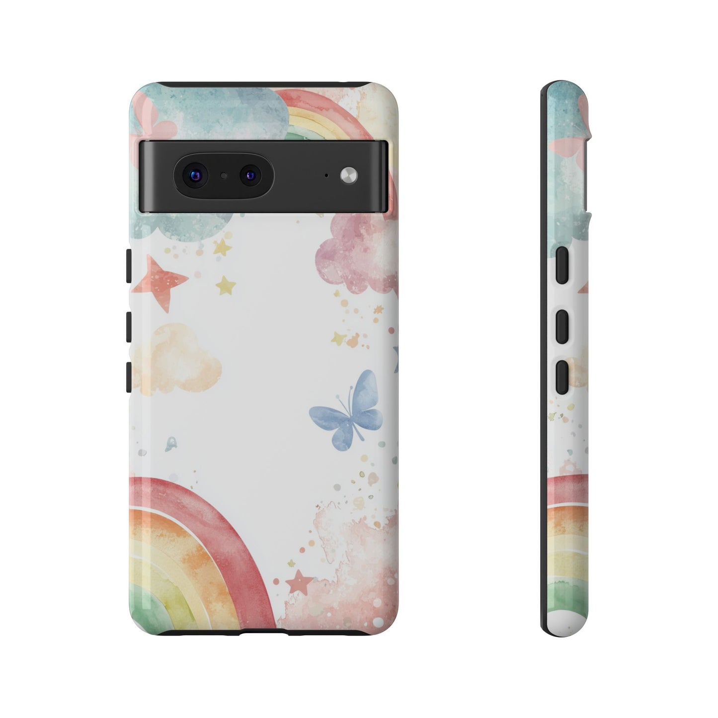 Dreamy Skies & Rainbows Watercolor Phone Case for iPhone, google Pixel & Samsung