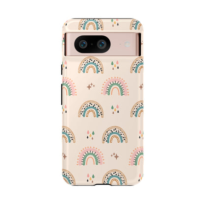 Retro Rainbow Phone Case – Vintage Aesthetic Cover for iPhone, Samsung & Google Pixel