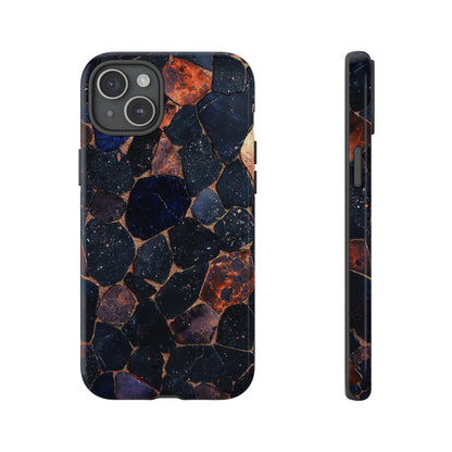 Dark Midnight Terrazzo Phone Case for iPhone, Google Pixel, Samsung