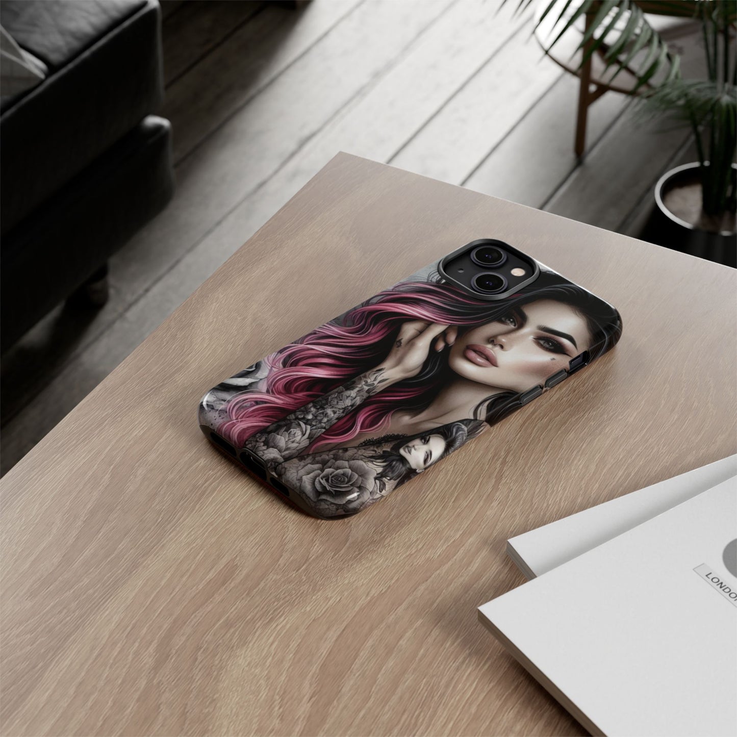 Tattooed Elegance – Gothic Art Mobile Cover