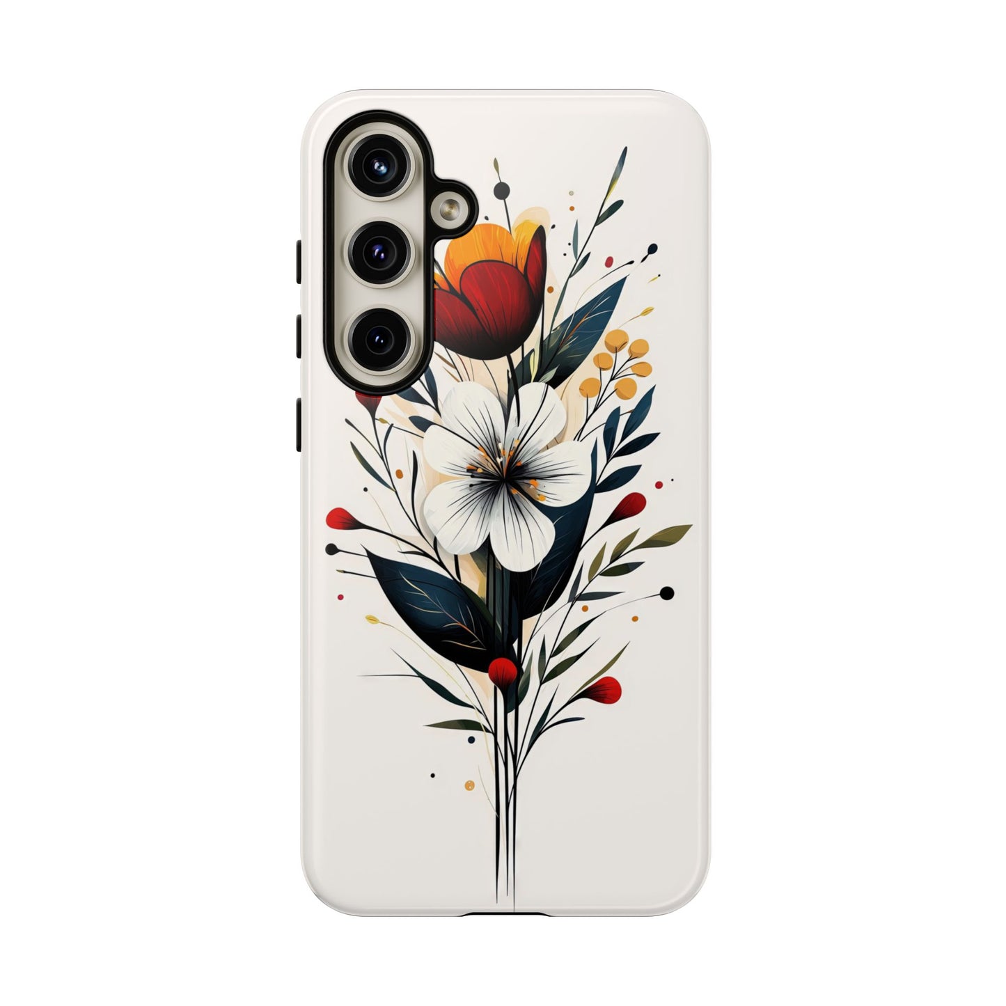 Wild Bloom – Minimal Floral Phone Case for iPhone, Pixel & Samsu
