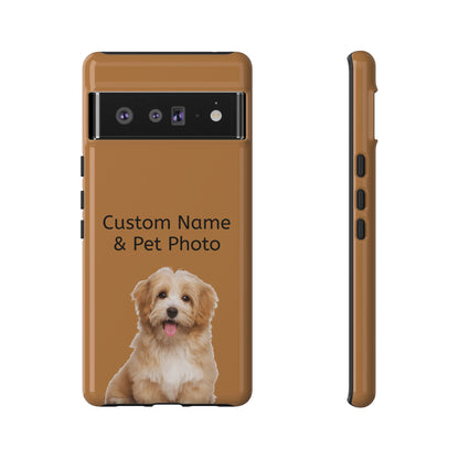 Personalized Custom Pet Phone Case – Add Your Name, Pet Photo or Any Text– Unique Gift for iPhone, Samsung  & Google Pixel – Protective & Stylish Cover"