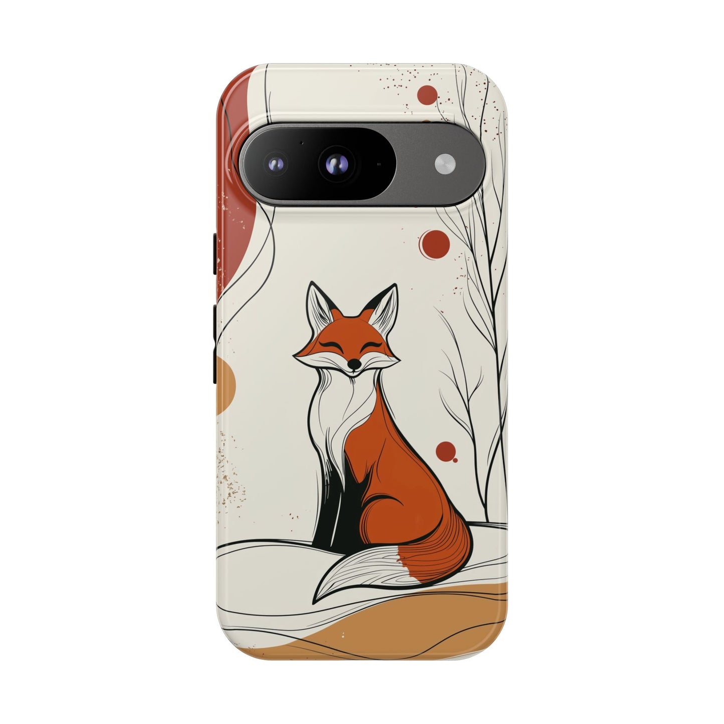 Smiling Fox: Playful Forest Charm Phone Case for iPhone, Samsung & Pixel