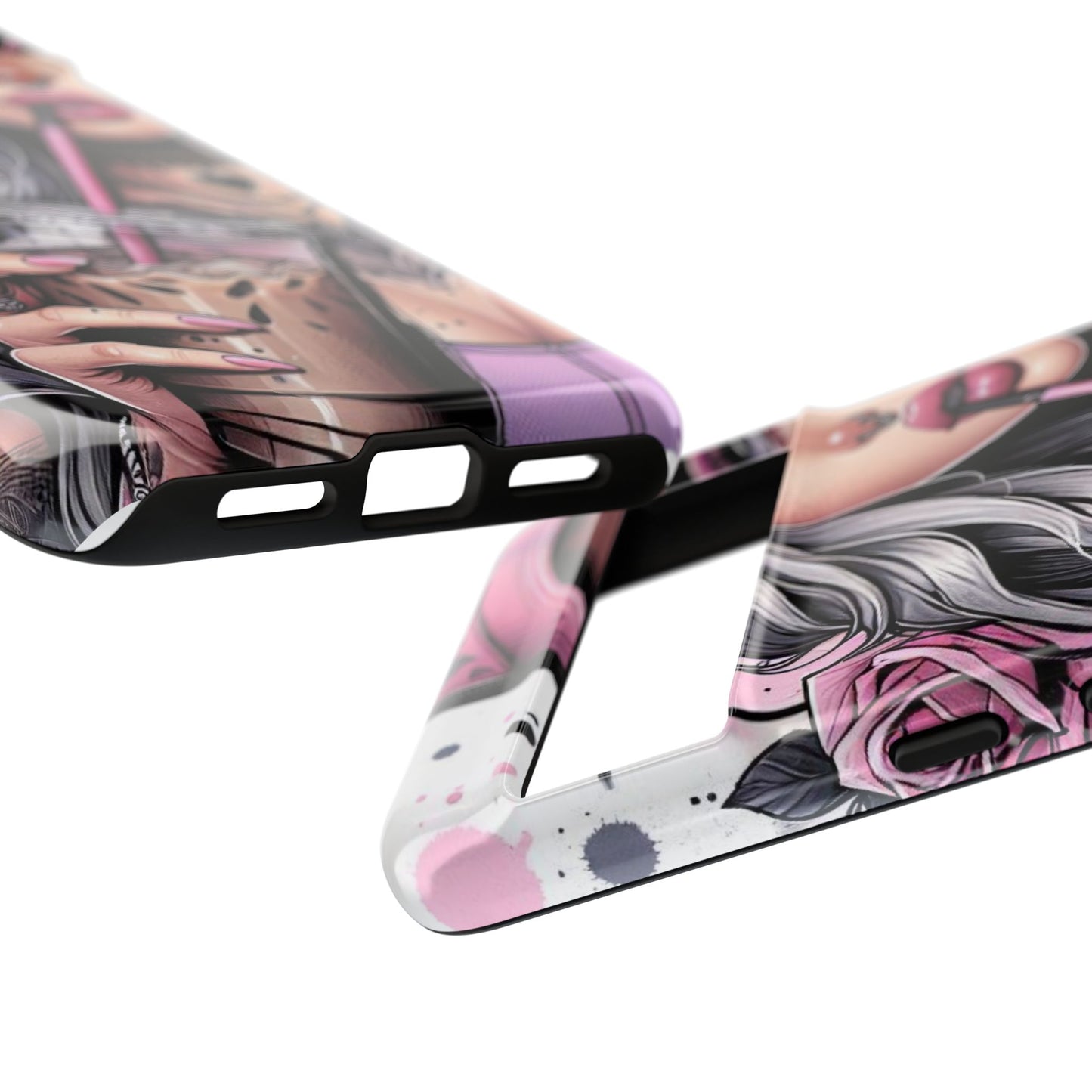 Pink Aesthetic Rebel – Iced Coffee & Inked Beauty Mobile Cover