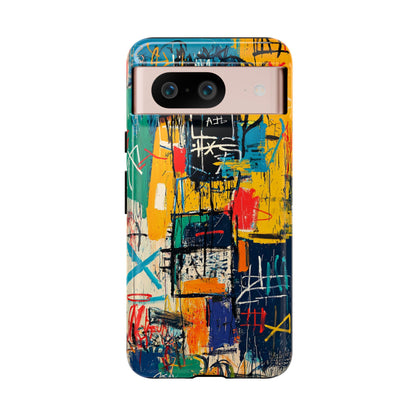 Basquiat Phone Case – Urban Street Art Design - iPhone, Samsung & Google Pixel Cover - Artistic Painting Case,  Art Lover Gift