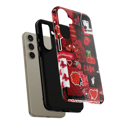 Red Pop Art Neon Vibes Phone Case