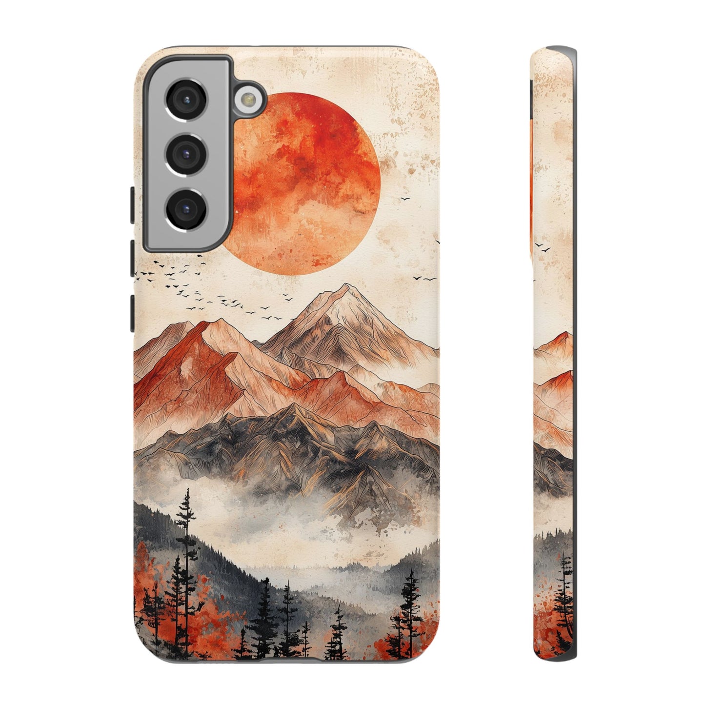 Boho Mountain Sunrise Phone Case for iPhone, Pixel & Samsung