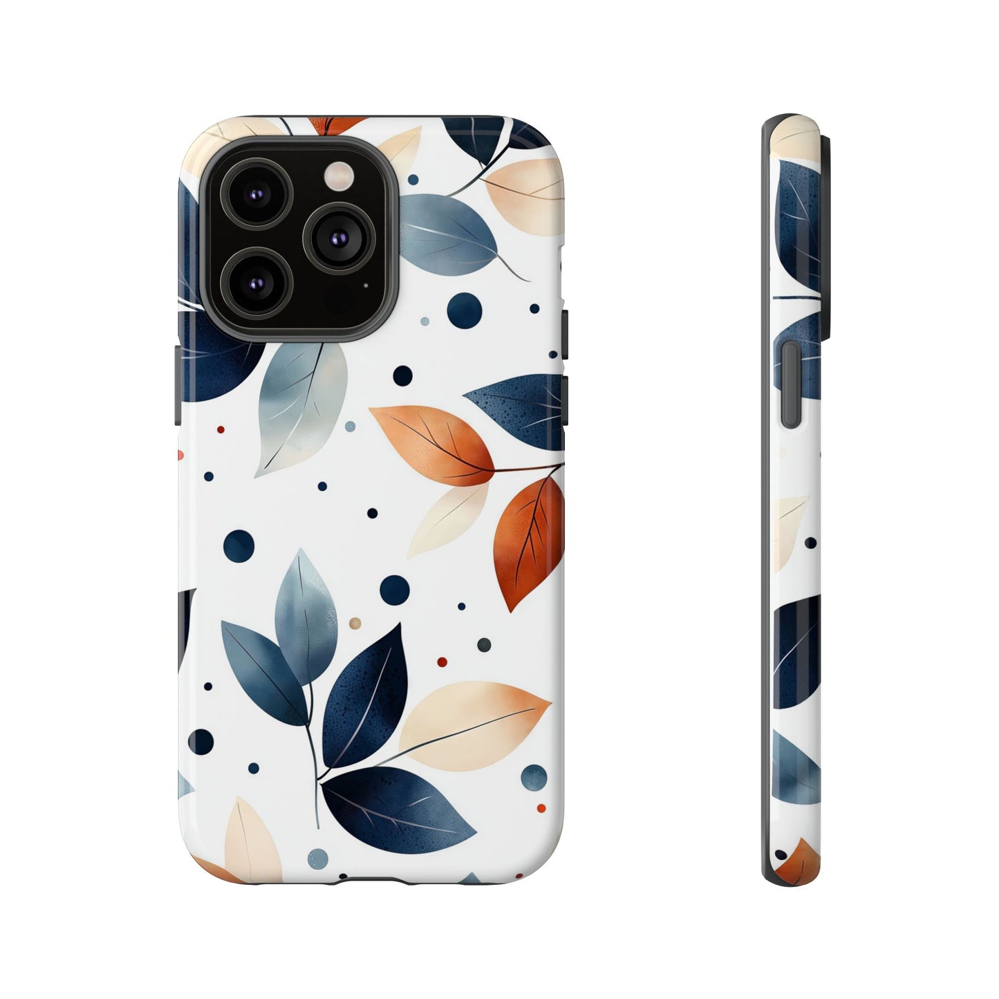 Autumn Breeze Leaf Pattern Phone Case | Elegant Botanical Design for iPhone, Samsung & Google Pixel