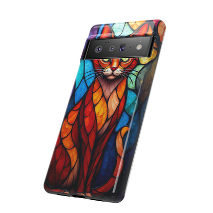 Geometric Cat: Colorful Abstract Portrait