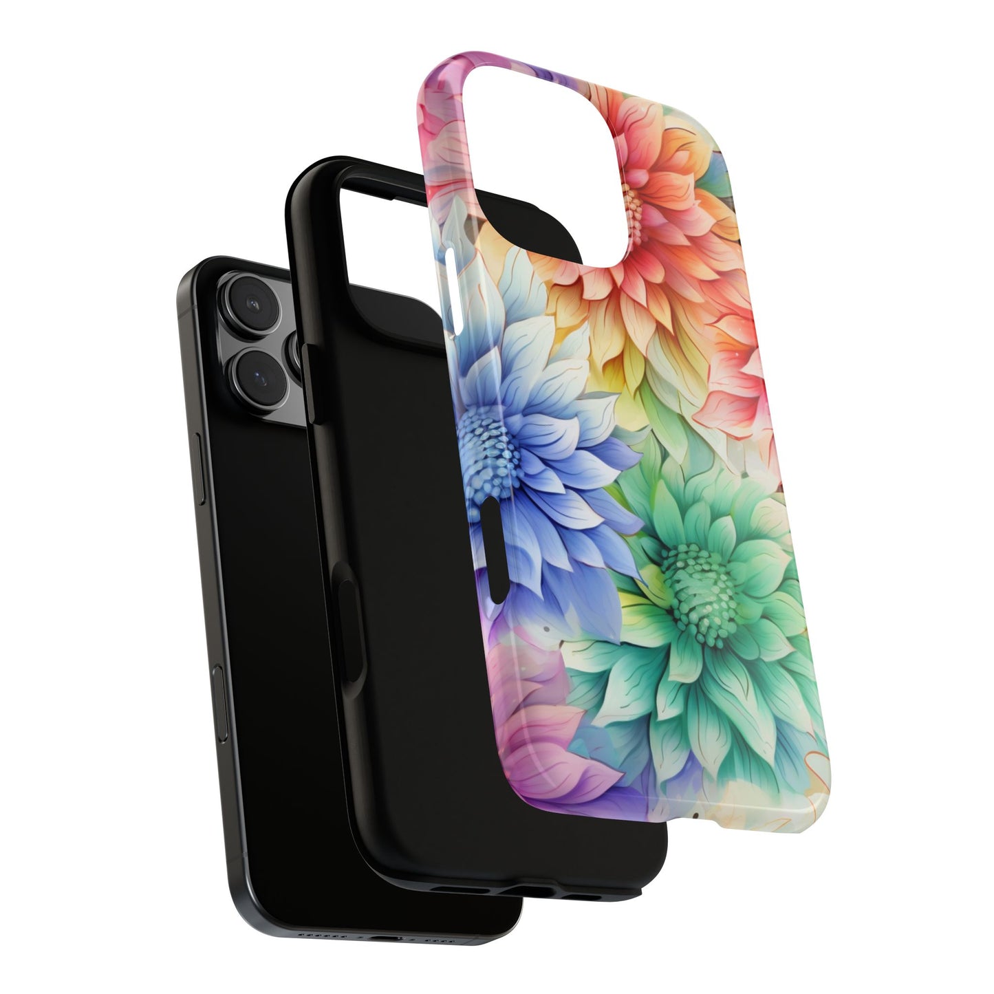 Rainbow Bloom Mandala Floral Mobile Case