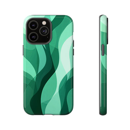 Verdant Flow – Abstract Nature-Inspired Phone Case for iPhone, Samsung & Pixel