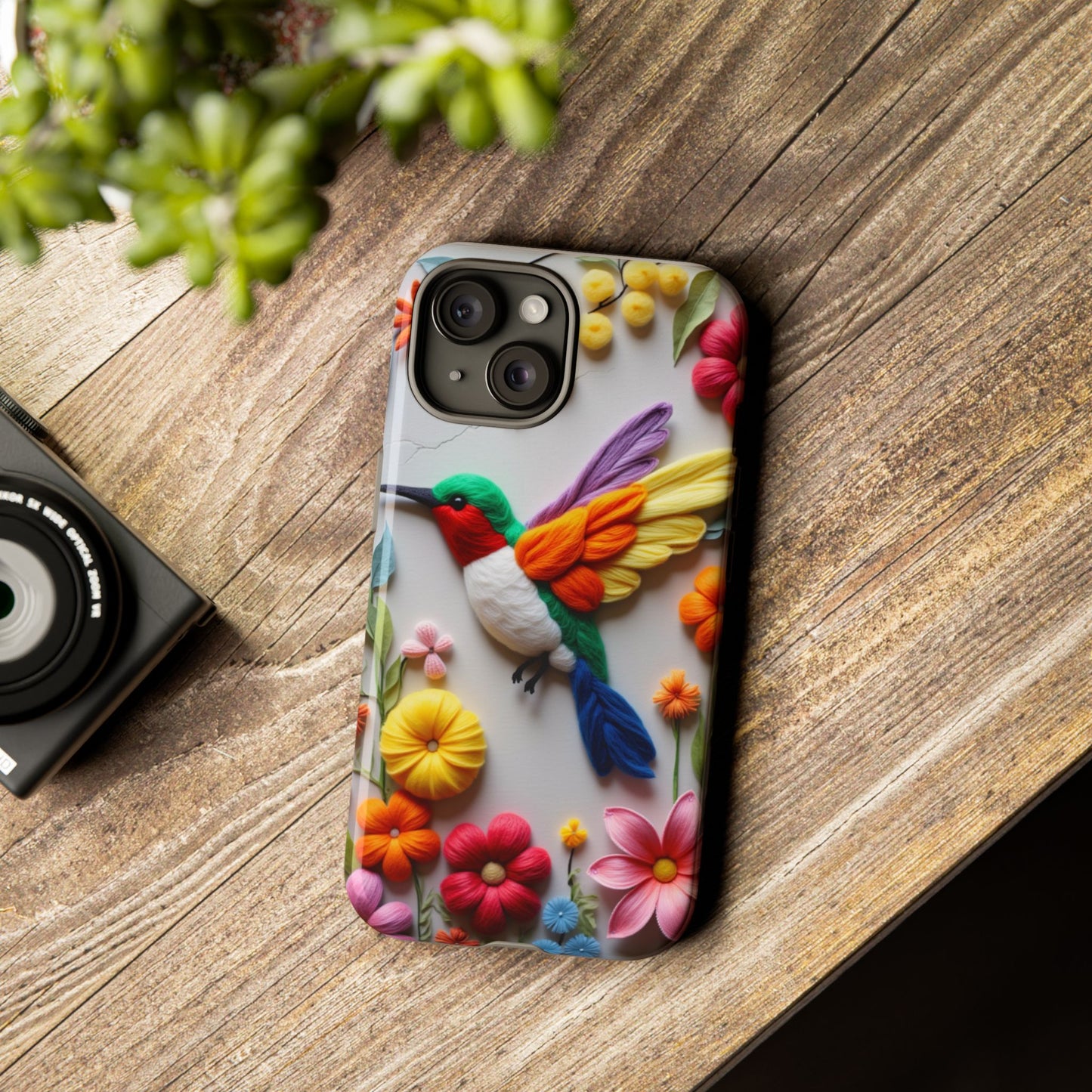 Elegant Hummingbird with Floral Mosaic Design | Nature's Artistic Vibes | Pixel 8 pro
