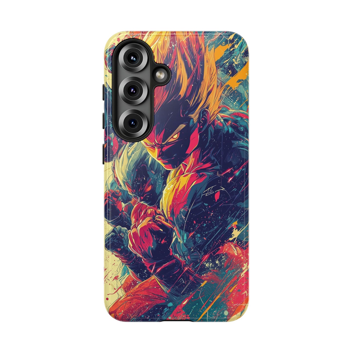 Saiyan Fury | Anime Warrior Power Surge | Comic Style Dragon Battle Phone Case for iPhone, Samsung & Pixel