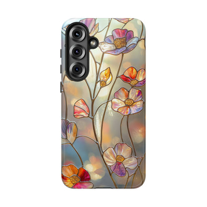 Petal Prism – Colorful Flower Stained Glass Phone Case for iPhone, Samsung & Pixel