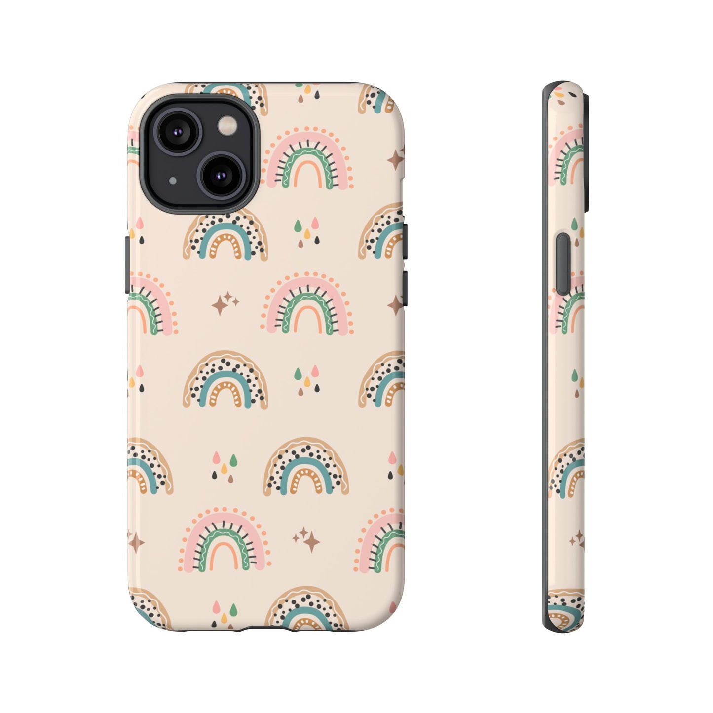 Retro Rainbow Phone Case – Vintage Aesthetic Cover for iPhone, Samsung & Google Pixel