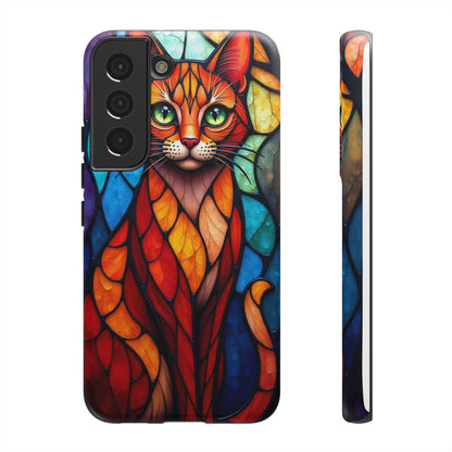 Geometric Cat: Colorful Abstract Portrait