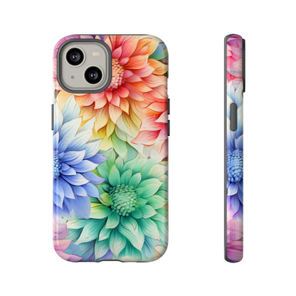 Rainbow Bloom Mandala Floral Mobile Case