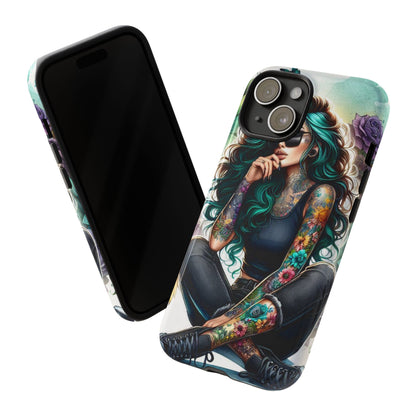 Urban Wildflower – Edgy Tattooed Beauty Mobile Cover