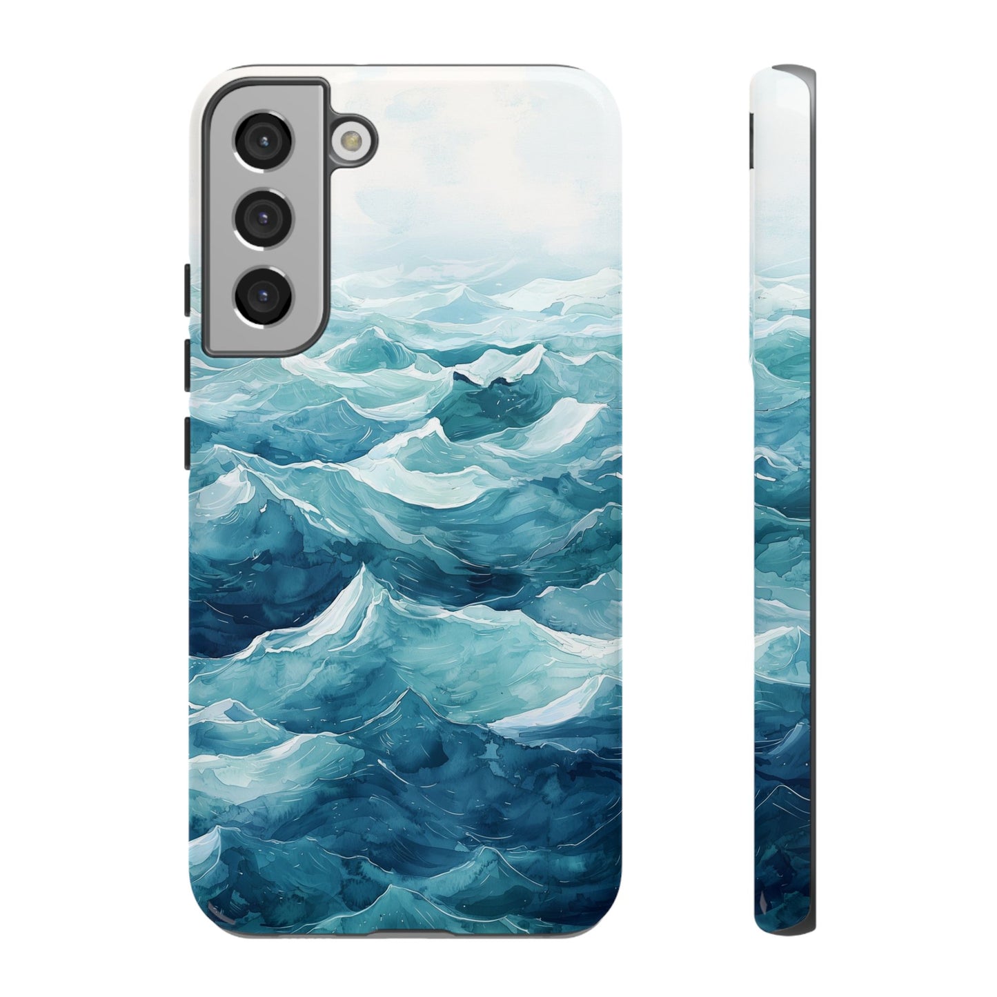 Aqua Drift Watercolor Phone Case for iPhone, google Pixel & Samsung