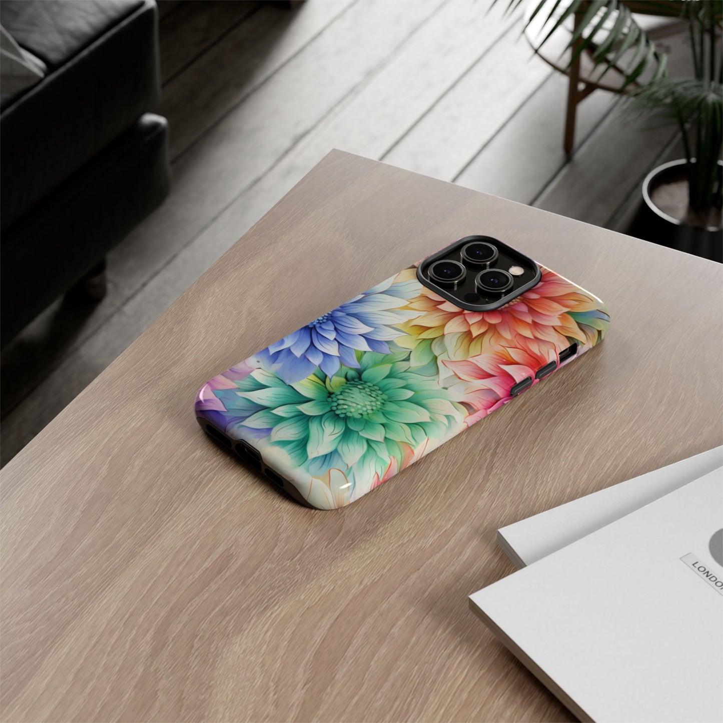 Rainbow Bloom Mandala Floral Mobile Case