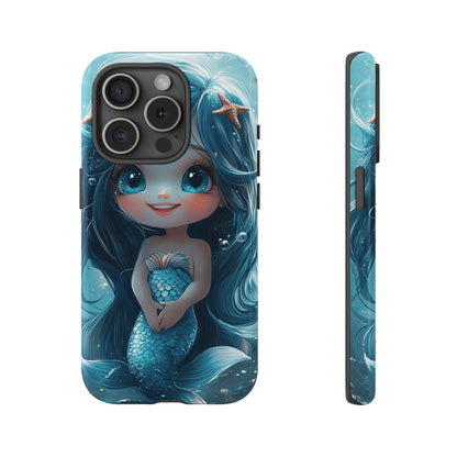 Bubble Bliss - Cute Chibi Mermaid Ocean Phone Case for iPhone, Samsung & Pixel