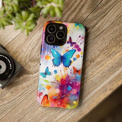 Vibrant Watercolor Butterfly Mobile Case