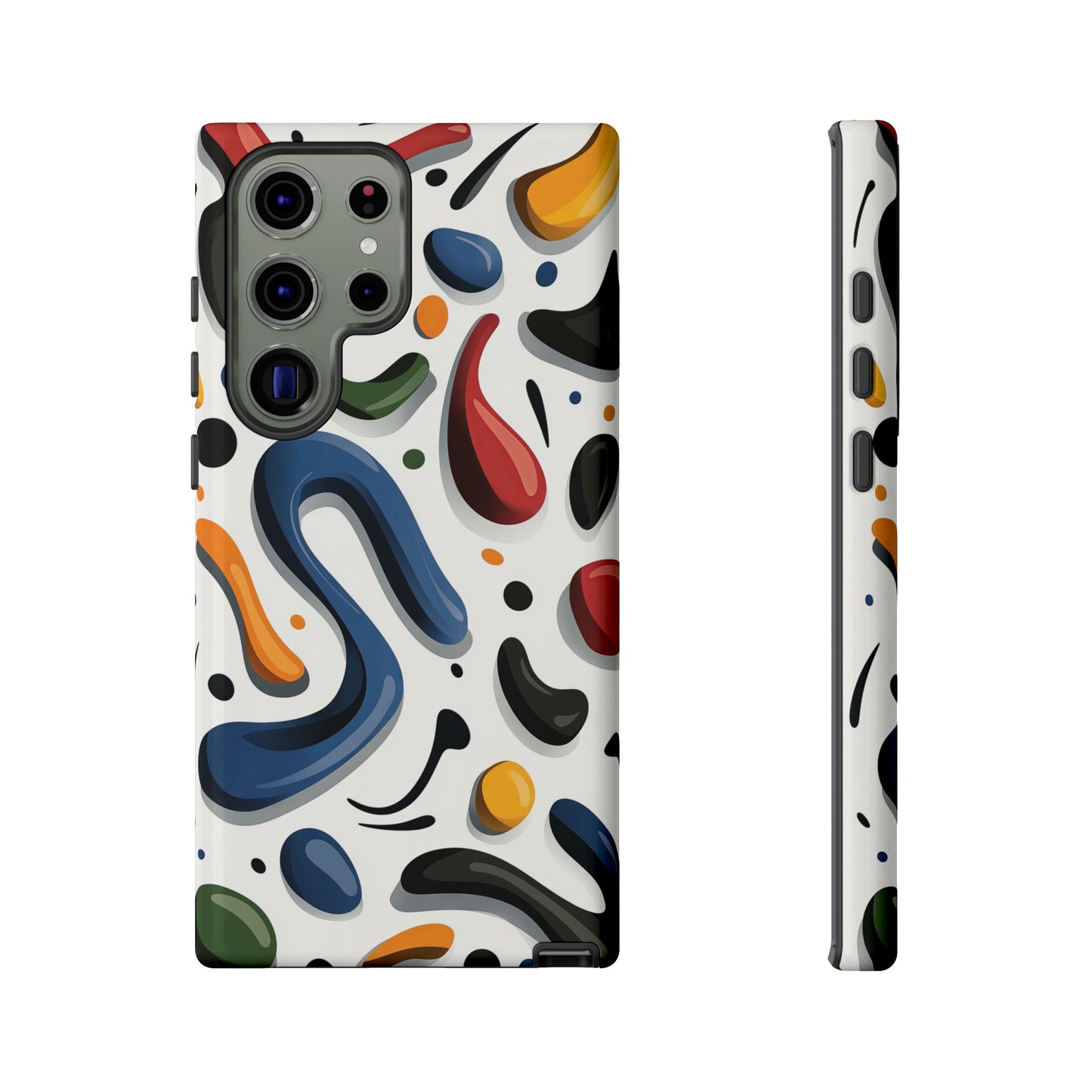 Color Cascade – Glossy Abstract Blob Case for iPhone, Pixel & Samsung