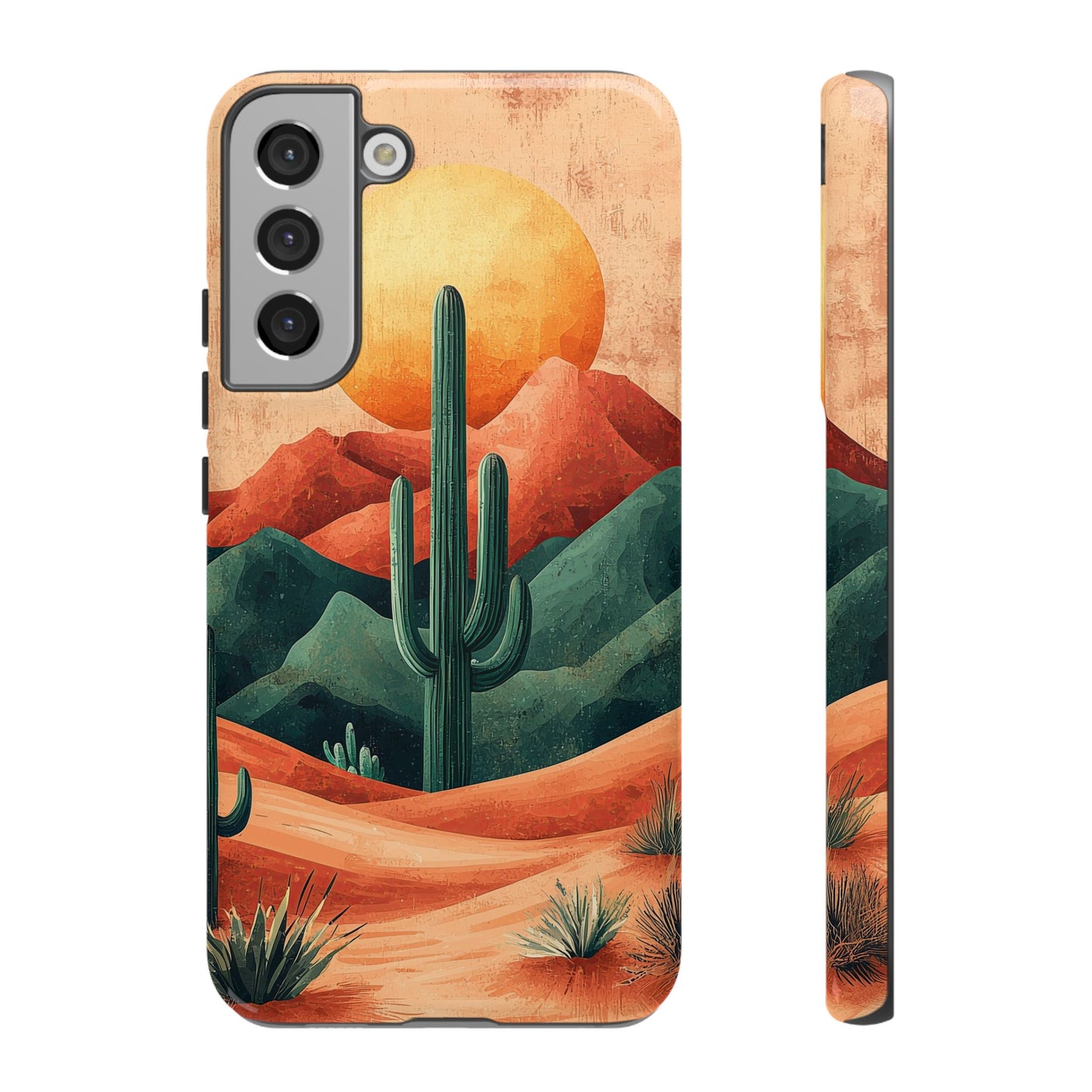 Sunset Cactus Dreams Boho Phone Case for iPhone, Pixel & Samsung