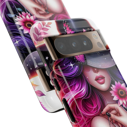 Celestial Charm – Cosmic Cowgirl & Butterfly Magic Mobile Cover
